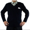 Navy Blue/Cyan husband/Security staff/Standard/knitting wool T-shirts /0/V Cardigan sweater men and women