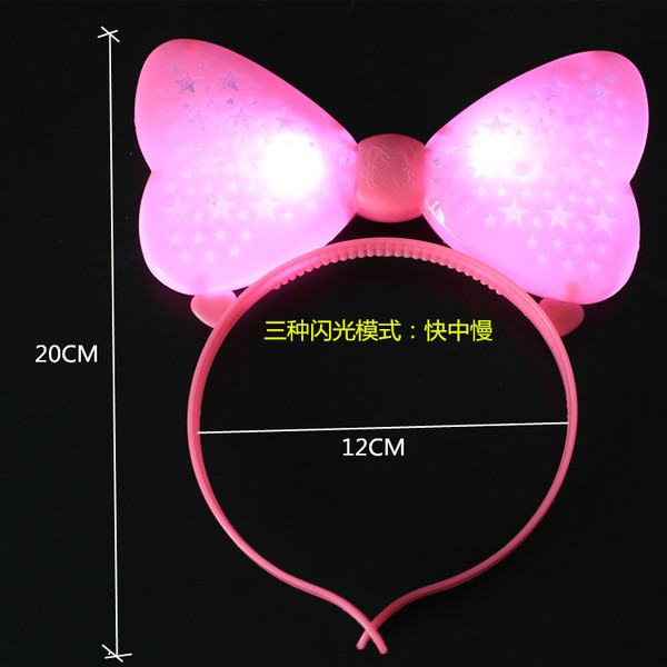 children's flashing headband with bow
