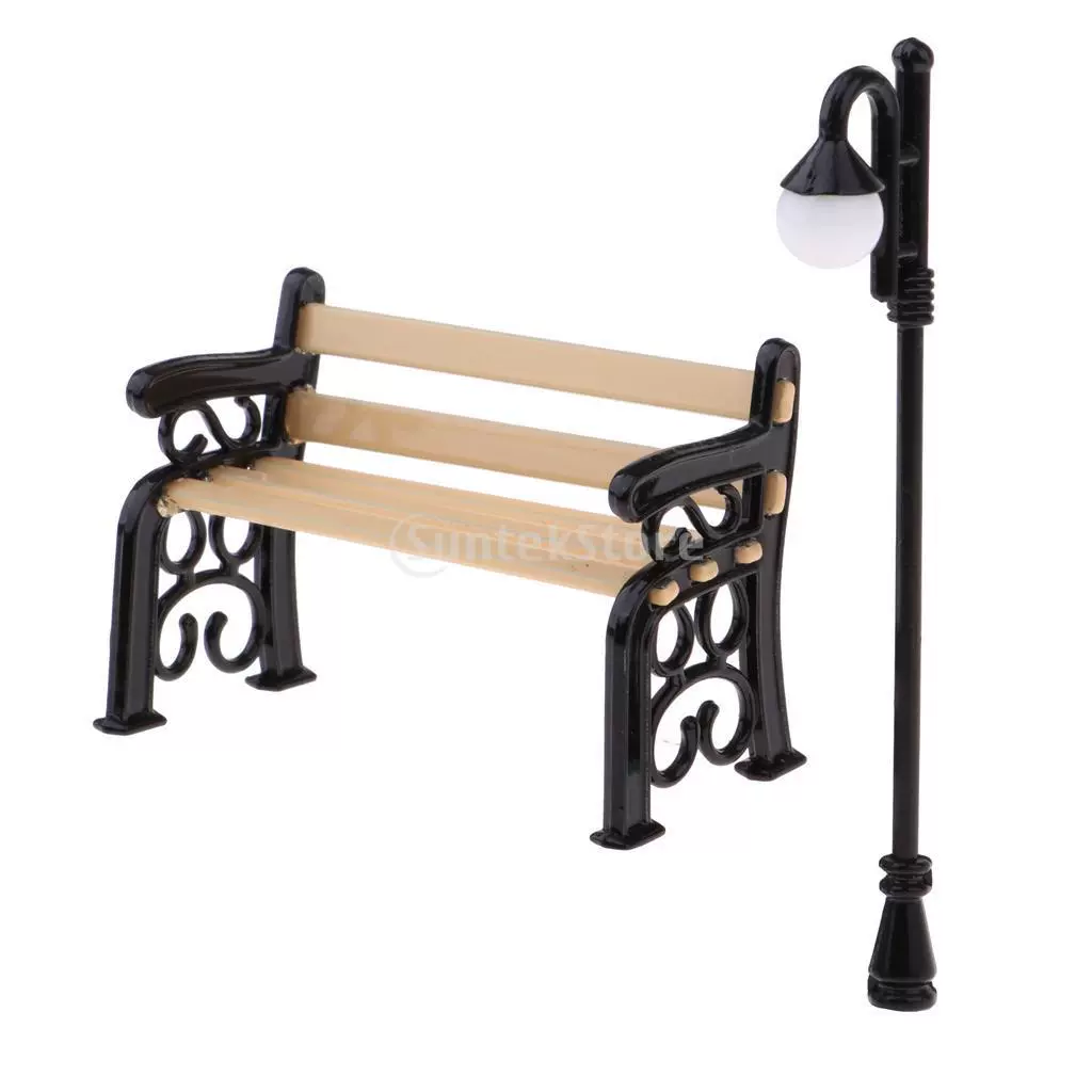 Кукольный мини-костюм [открытый костюм 1] кукольный парк стул уличный фонарь