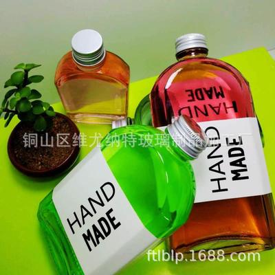 厂家设计小酒瓶 100ml酒瓶 斜肩玻璃瓶  200ml 酒瓶 玻璃瓶 350ml