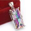 Accessory, square crystal, necklace, European style, wish, Amazon, ebay