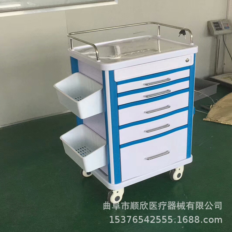 医院用ABS抢救车急救车送药器械车病房推车手术麻醉车