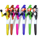 Светящиеся реквизиты Новая творческая канцелярская деятельность Небольшие реквизиты, тыквенные светящиеся бомбы прыгающие ручки, круглая ручка из бусинки