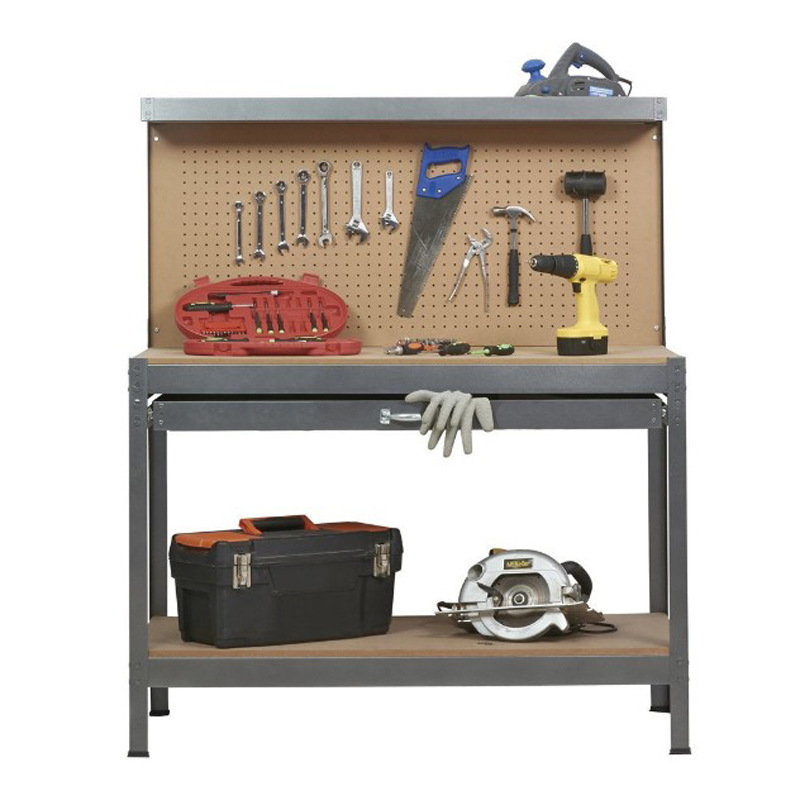 外贸工厂出口供应欧美工作台带抽屉快递打包工作桌工具储物台