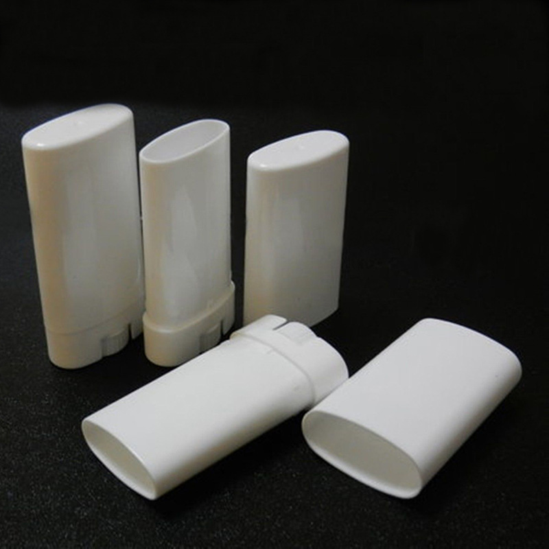 15g Tubo plano blanco transparente antitranspirante tubo cuerpo fragancia desodorante crema botella