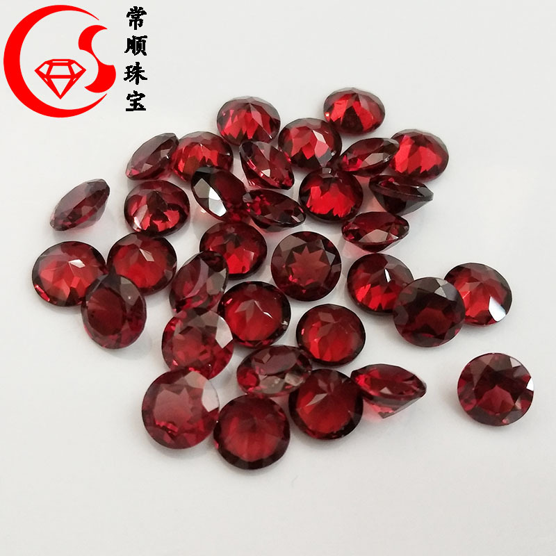 Organic gemstone for ring pomegranate