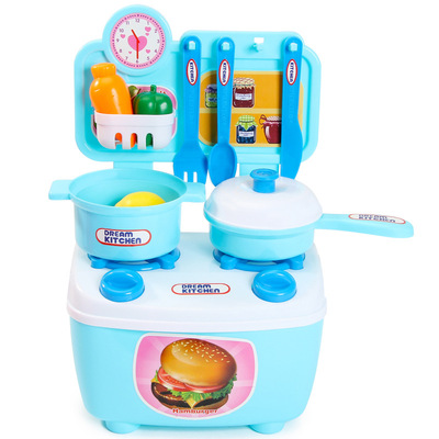 廠家直銷兒童過家家廚房玩具做飯真煮仿真玩具寶寶廚具套裝廚具台