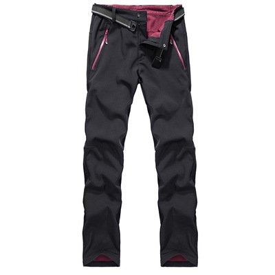 2018秋冬户外冲锋裤男 防水防水拉链袋登山钓鱼晨跑运动中老年|ru