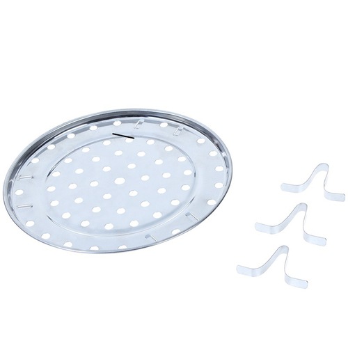 Stainless steel steaming rack, thickened steaming tray, water-proof steaming tray, high-footed steamer sheet, household steamer grate, kitchen steaming grid buns
