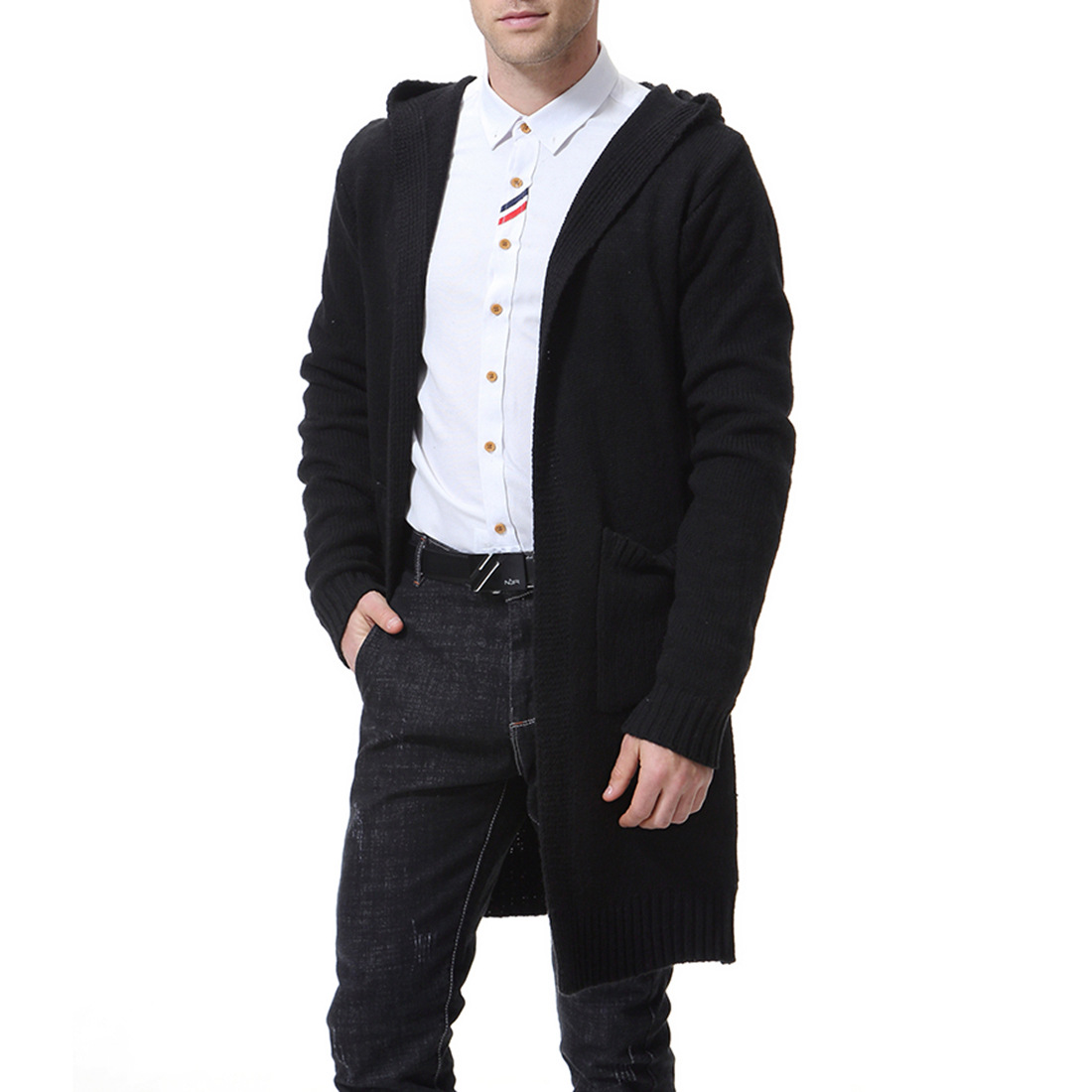 Autumn hoody, cardigan, sweater, knitted jacket, autumn season 2019, increased thickness, European style 2