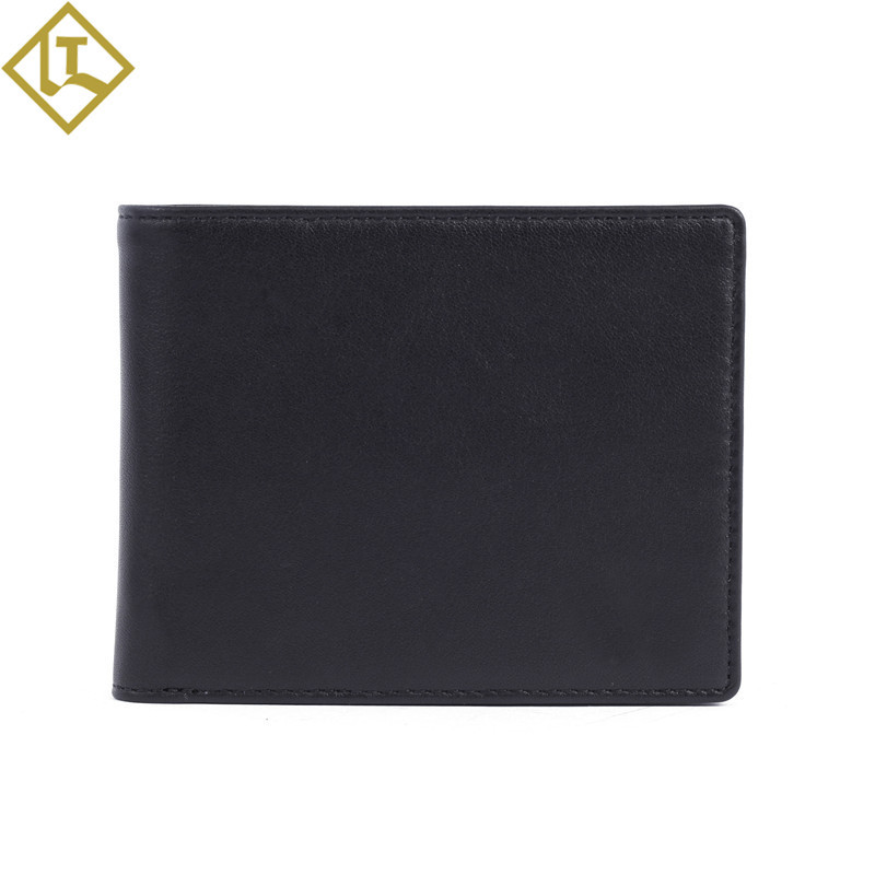 男士真皮錢包wallet 頭層牛皮錢夾短款錢包 防磁RFID零錢包皮包男