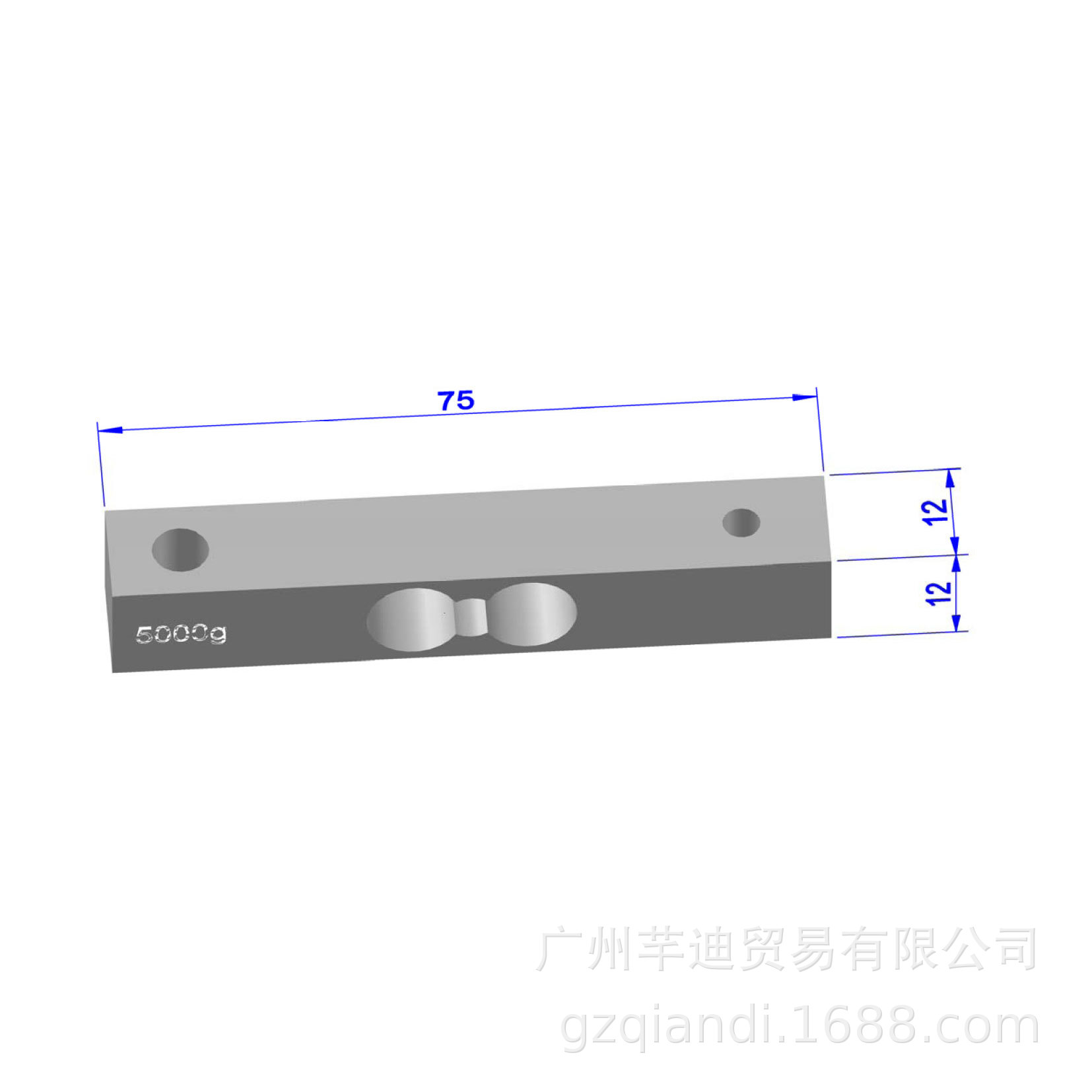 压力传感器5kg-M3x2x2铝配件示意图20181123-