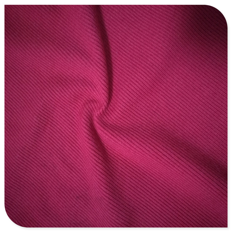 32支精棉罗纹拉架螺纹纯棉布料莱卡布弹力服装T恤针织面料 现货