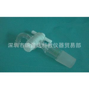 供应具四氟节门90度抽气接头24# 四氟节门抽气接头