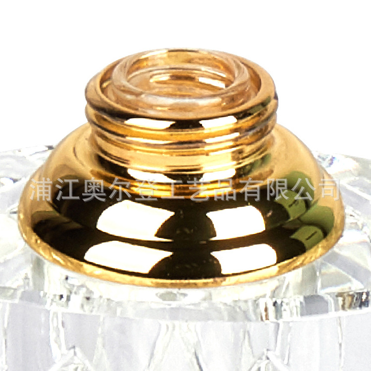 10ml Crystal Craft essential Oil bottle, Middle East Arab Country Perfume bottle, titanium crystal K9 black essential oil bottle wholesale detail image 5