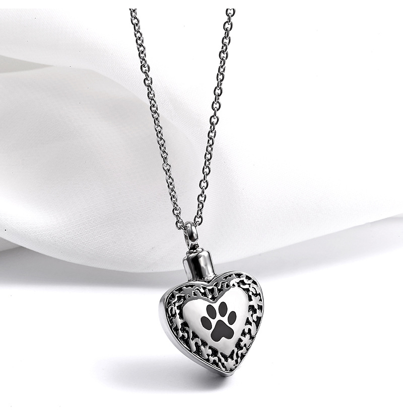 Holiday, Street Occasion Real Gold Plated Heart Shape 304 Stainless Steel Hip-Hop Retro Waterproof Non Tarnish Pendant Necklace