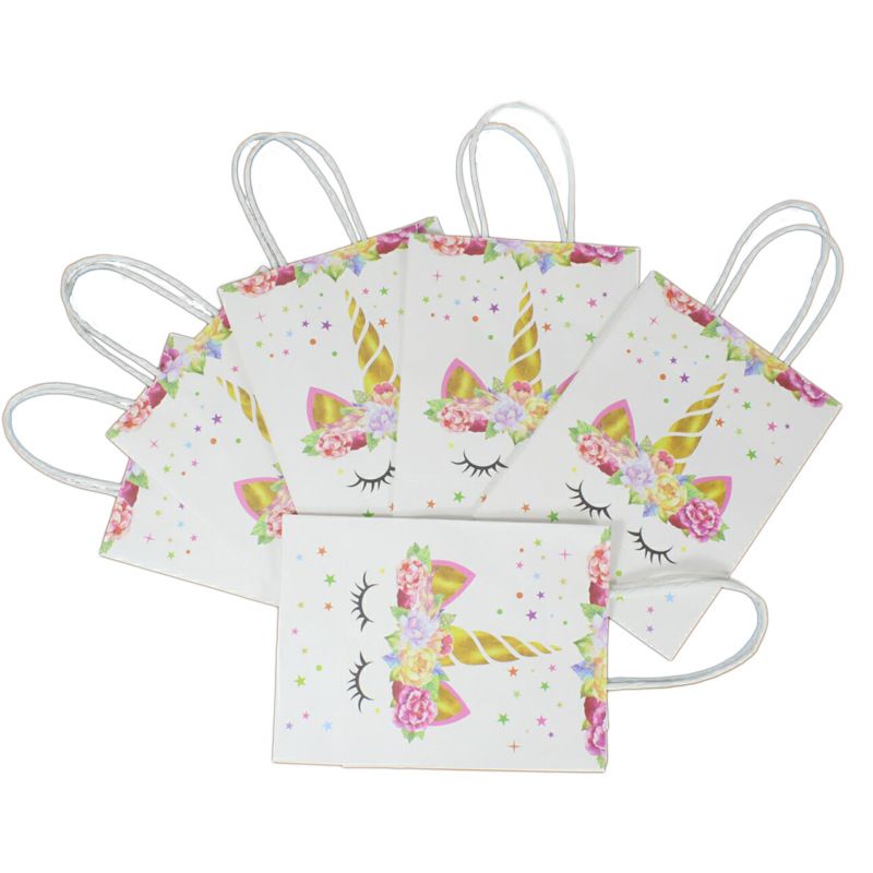 Date D'anniversaire Licorne Papier Date D'anniversaire Sacs Cadeaux 1 Pièce display picture 6