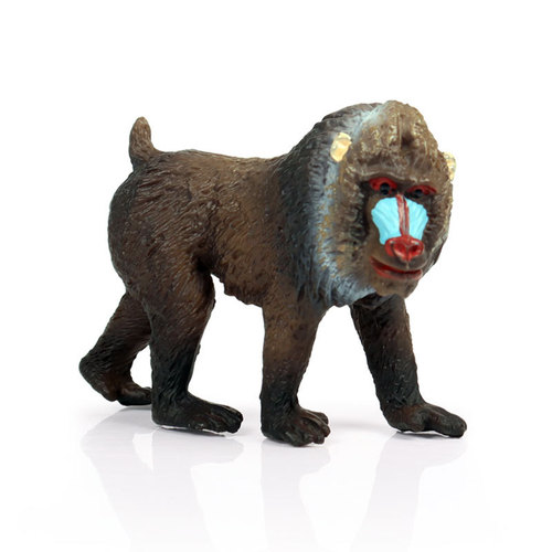 Cross-border solid simulation wildlife world baboon orangutan model red-faced monkey children's toys hand-made ornaments