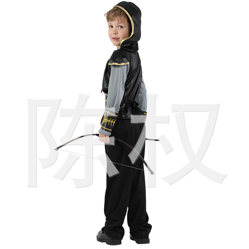Halloween children's performance costumes, kindergarten stage role Indian prince costume B-0206 cosplay hunter costume