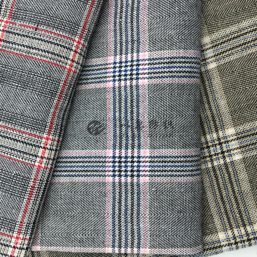 【千鸟格】春秋小西装面料 2018新款 全棉色织 厂家直销 现货供应