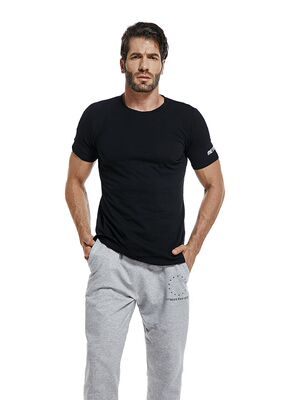 新款肌肉兄弟健身运动上衣全棉短袖t恤男式纯色休闲运动|ms