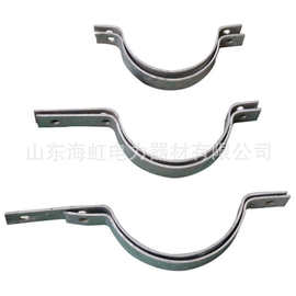 杆用紧固夹具光缆抱箍 热镀锌抱箍图片  拉线抱箍