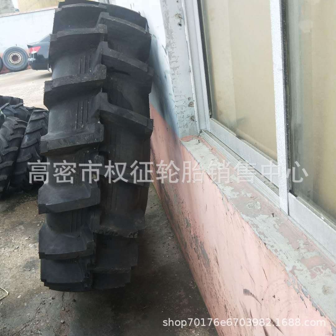 农用手扶拖拉机16.9-28人字水田高花收割机稻田轮胎