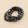 Cross -border with magnetic black bile magnet bracelet Sanbao black ore elastic beaded black bile magnet bracelet bucket beads