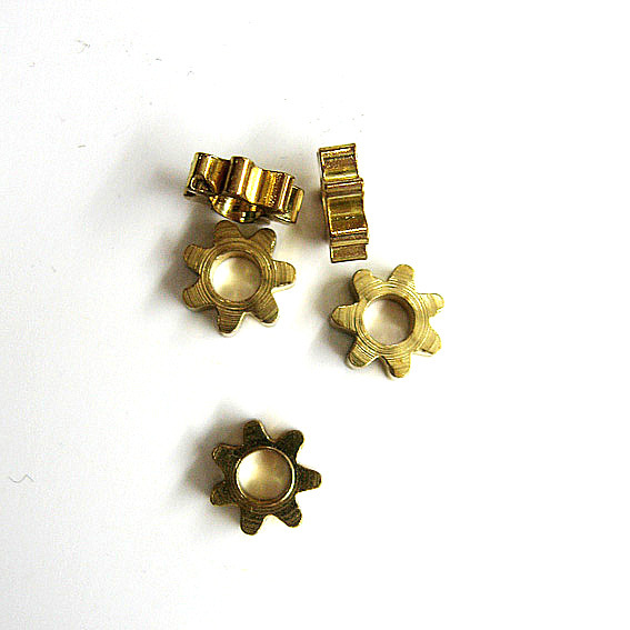 齿轮状服装辅料金属珠 DIY五金饰品铜件
