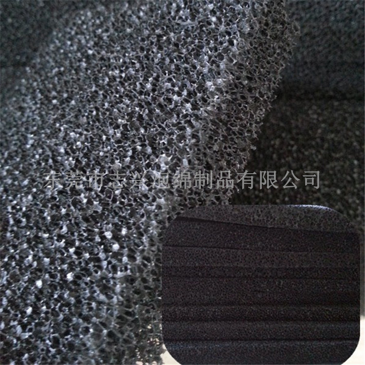 空气过滤海棉80MM黑色活性炭35PPI过滤海绵圆饼白光吸烟仪海绵