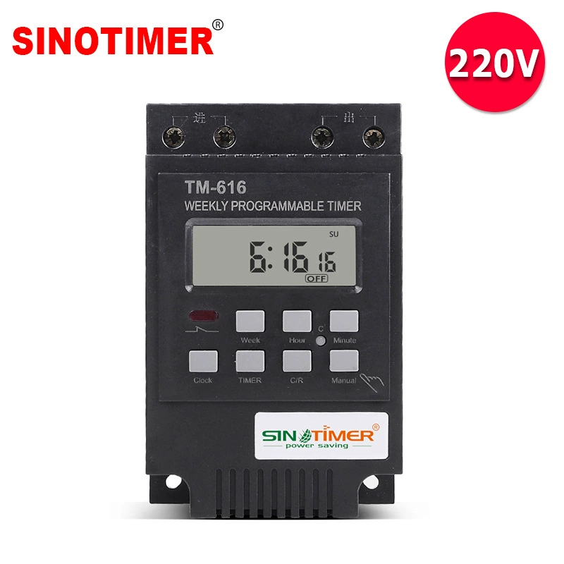 TM616B-2 переключатель времени Интеллектуальный переключатель таймер уличный фонарь переключатель времени 30A Высокая мощность 220 В