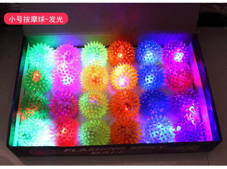 New Luminous Elastic Luminous Volleyball Massage Ball Water Polo Flashing Sound Ball Wholesale display picture 11