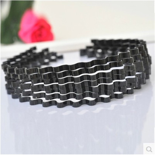 Fashionable metal black wave hair clip for men and women, wholesale hair accessories from 2-yuan shops