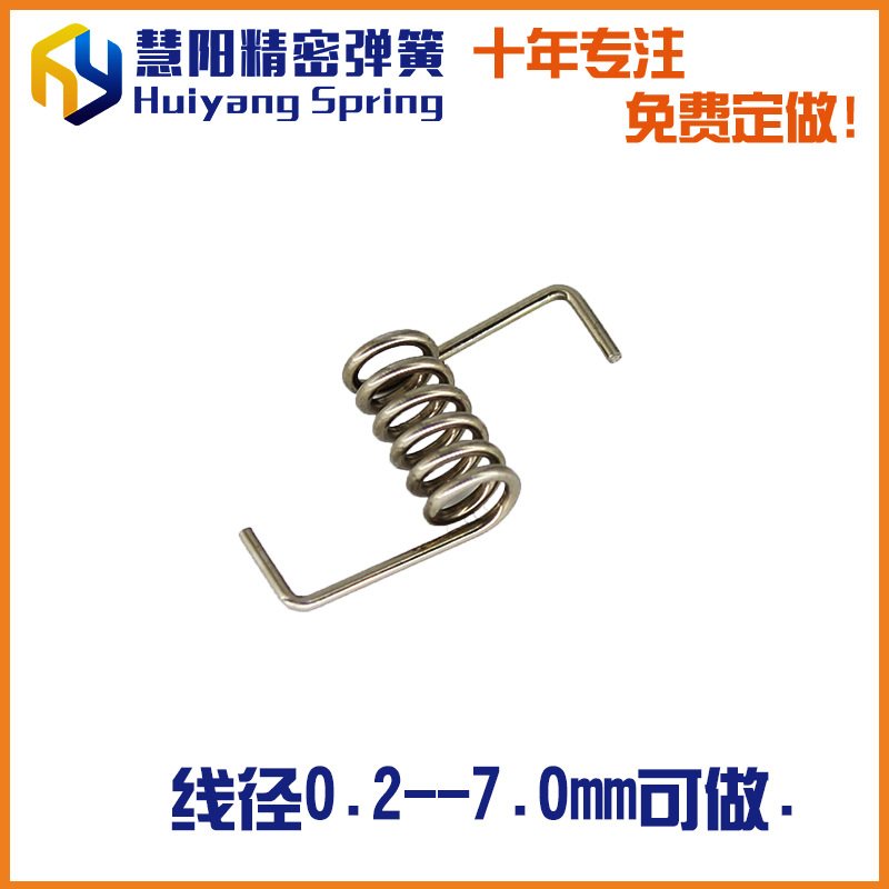镀镍夹子扭簧厂家直供发卡饰品小弹簧批发 不锈钢夹子弹簧批发