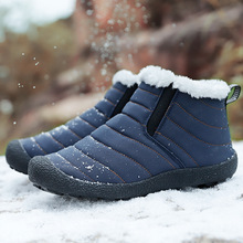 跨境冬季棉鞋雪地靴女高幫加絨保暖棉拖鞋冬季鞋媽媽短靴大碼鞋