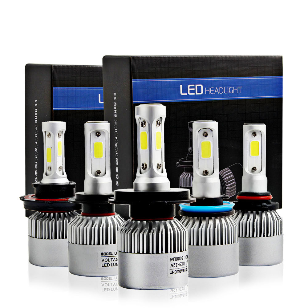 2Pcs-H4-LED-H7-H11-H1-H3-9005-