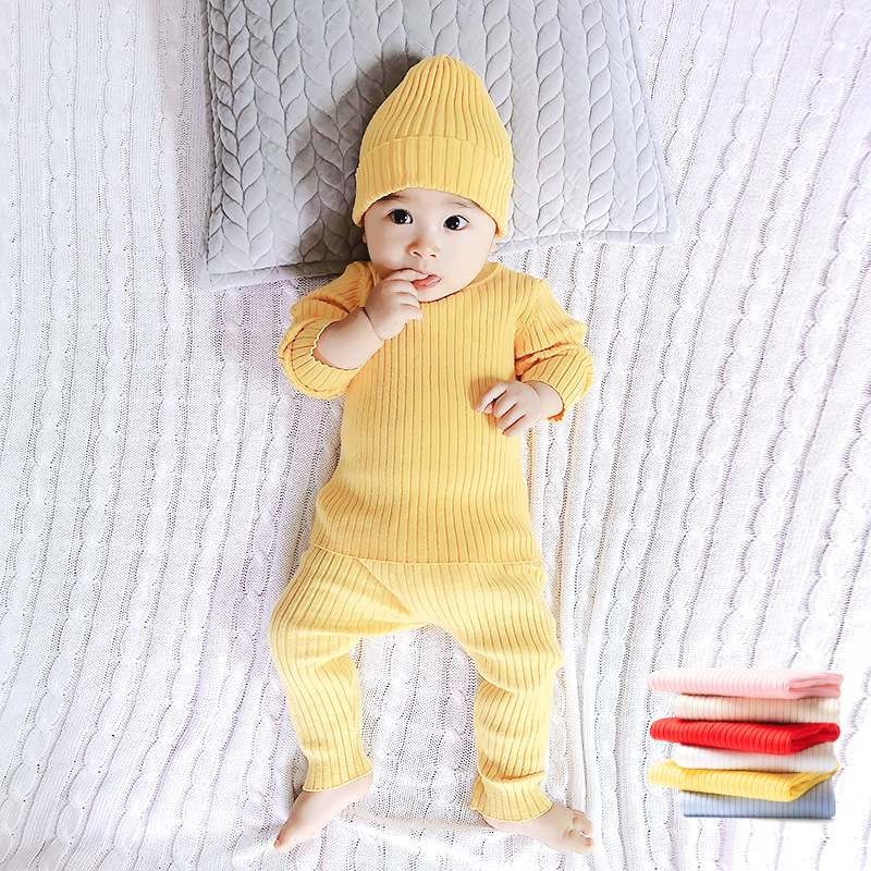 0-1岁婴儿毛衣套装男女宝宝保暖两件套儿童针织衫婴幼儿毛线衣服