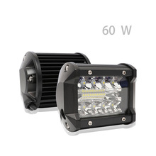 跨境电商爆款LED灯4英寸60W越野车汽车三排LED工作灯宽照直照