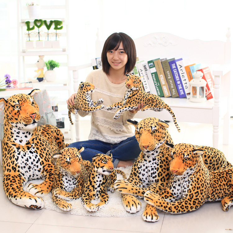 New Product Simulation Leopard Plush Doll Simulation Leopard Doll Cute Doll Leopard Large Simulation Animal