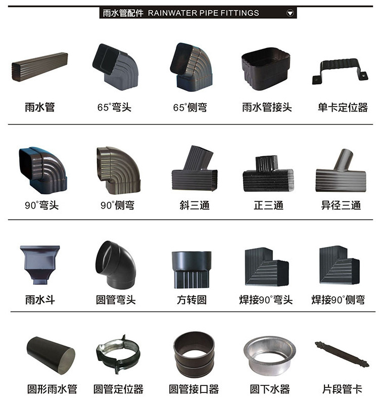 彩铝落水系统檐沟定位器 铝合金天沟吊接器 落水檐沟固定吊件-阿里巴巴