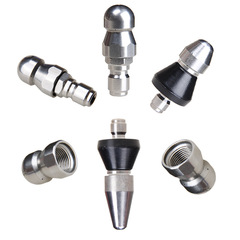 Anlusi Water Rat Pipe Throttle High-Pressure Nozzle Drain Cleaner 1/4 Connector 3/8 Quick Connect Flush