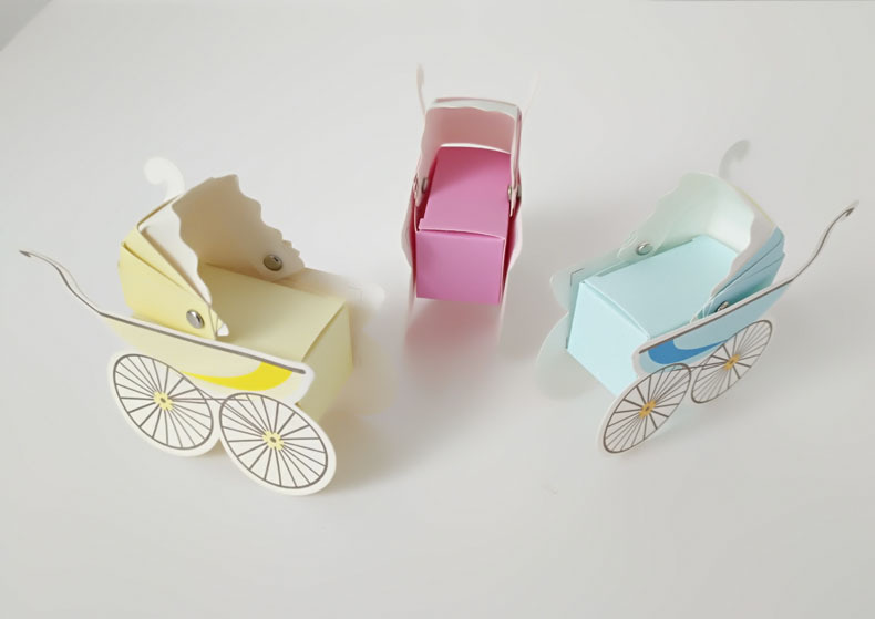 Birthday Baby Carriage Paper Party Gift Wrapping Supplies 1 Piece display picture 3