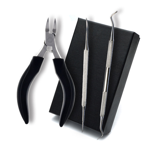 Manufacturer direct sale dead skin pliers stainless steel nail clipper set nail art kit eagle beak pliers ingrown nail clipper plastic nail sulcus clipper