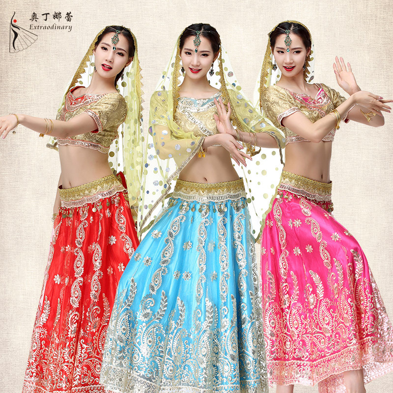 Odinale Belly Dance 2020 New Indian Sari Costume Women's Bollywood Dance Table Performance Costume Set