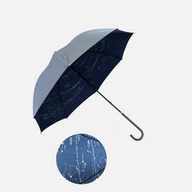 创意星空银胶太阳伞女防晒防紫外线晴雨两用长柄伞星座遮阳伞定制