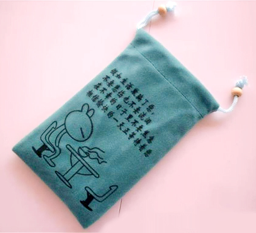 专业供应高档绒布袋充电宝移动电源袋子可印刷彩色珠宝绒布袋