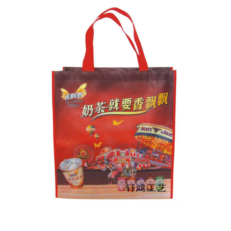 彩印影楼相册无纺布袋 防水淋膜购物防水礼品袋 不织布覆膜手提袋