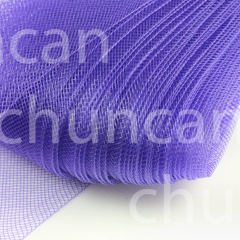 4cm elastic stretch mesh with horsehair fishbone tulle wedding Latin dance headpiece accessory