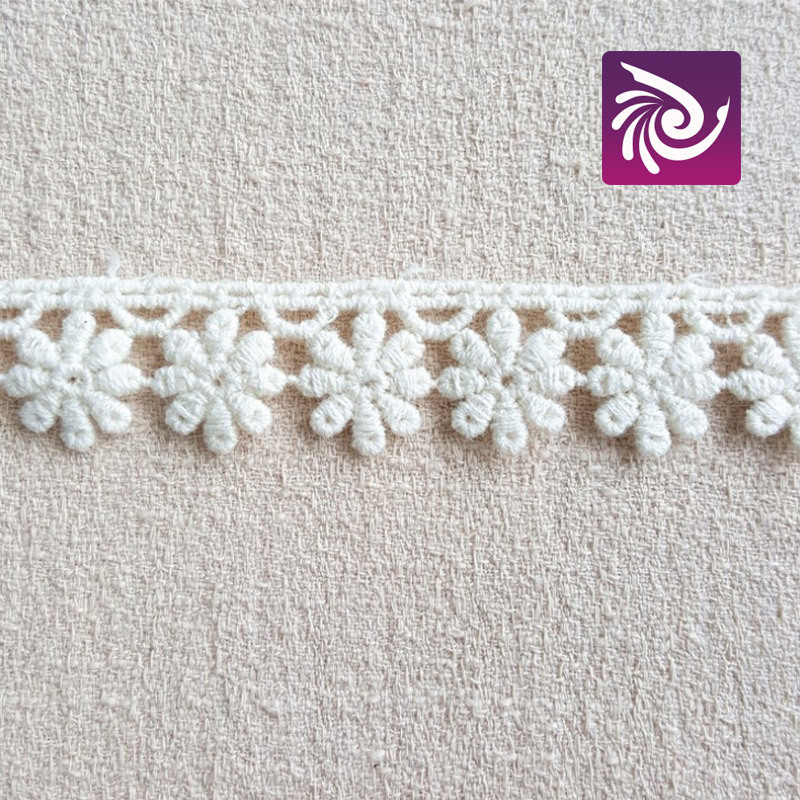 全棉花边 家居家纺辅料 DIY时尚刺绣水溶花边