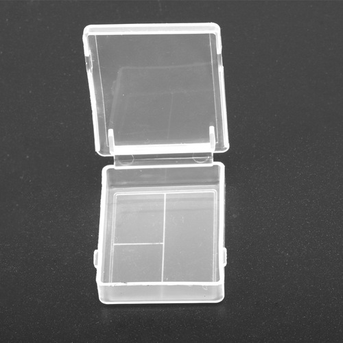 Wholesale high transparency new plastic double clip fishing tackle small accessories small square box fish hook packaging box mini storage box